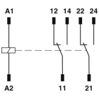 PHOENIX CONTACT - PHC2908777 REL-SR- 24DC/2X21/FG RELE SICUREZZA