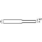 HELLERMANNTYTON Srl - HEE300-73564 TERMORESTRINGENTE BARRA BK TCN20-6.4/3.2