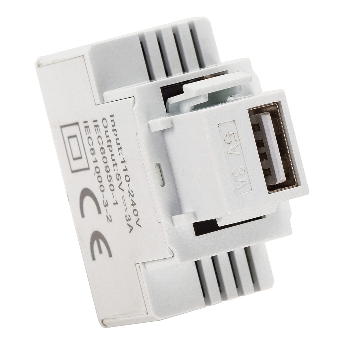 FANTON SRL - FME82896 ALIM.1 USB-A 3A INC.KEYSTONE COMPATTO BI