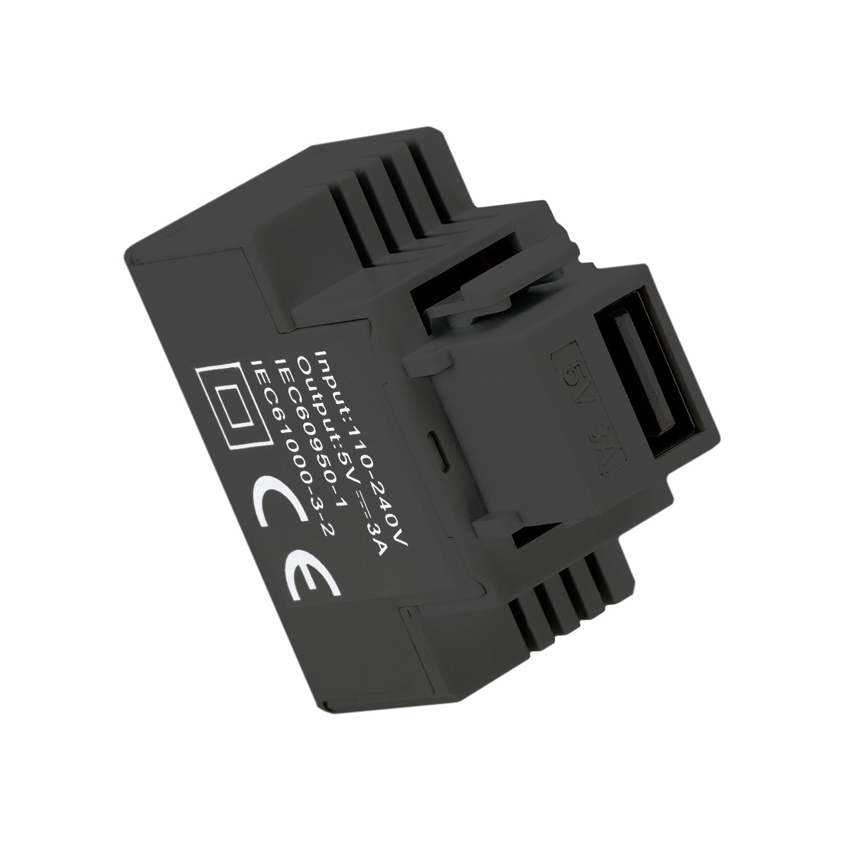 FANTON SRL - FME82897 ALIM.1 USB-A 3A INC.KEYSTONE COMPATTO NE