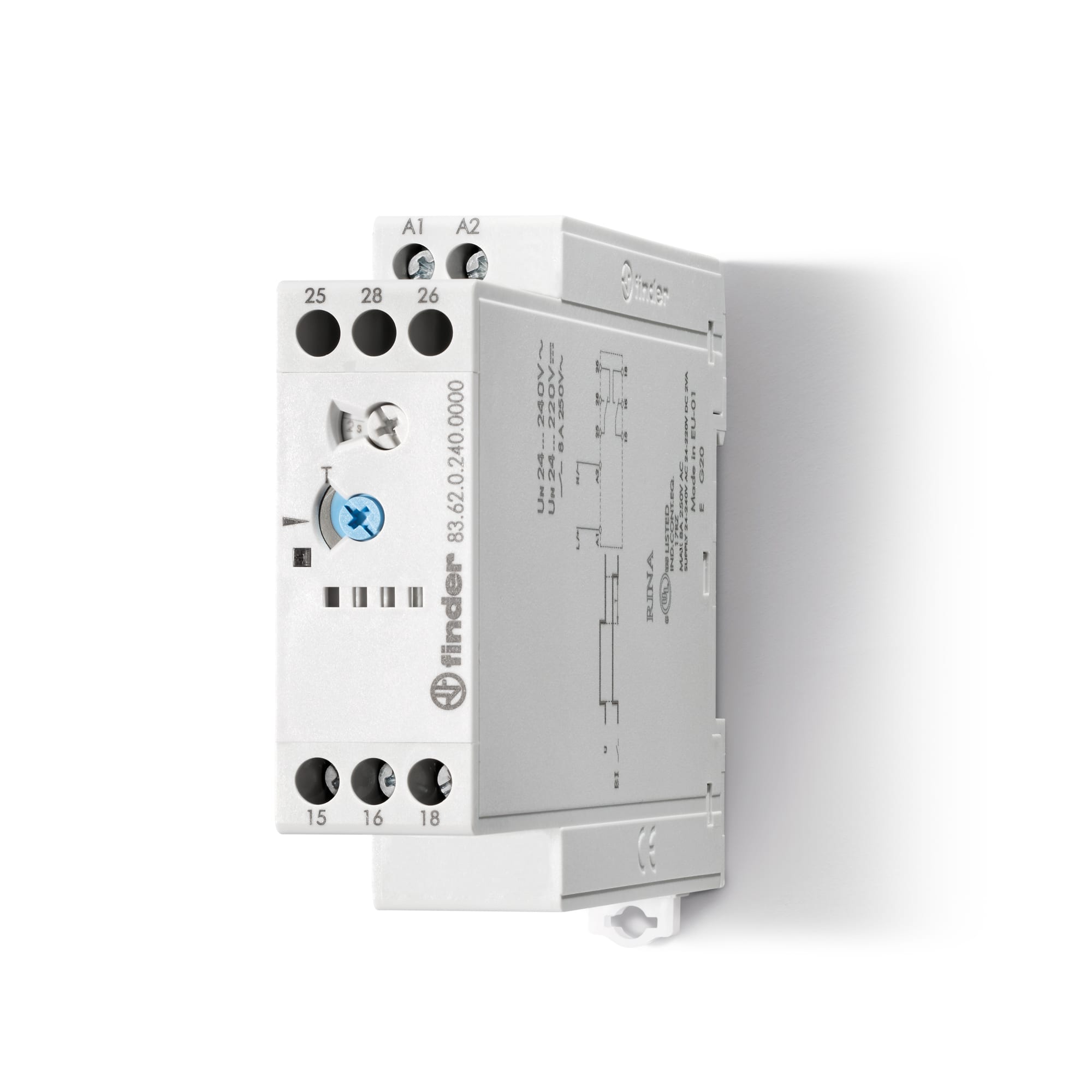 FINDER SPA - FIN836202400000T TEMPORIZZATORE RIT.DISINSERZIONE 24/240V