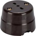 FANTON SRL - FME84010BW PRESA P17/11 DA PARETE IN CERAMICA MA