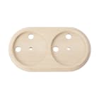 FANTON SRL - FME84055 BASE LEGNO OVALE DOPPIA 176X98MM ROVERE