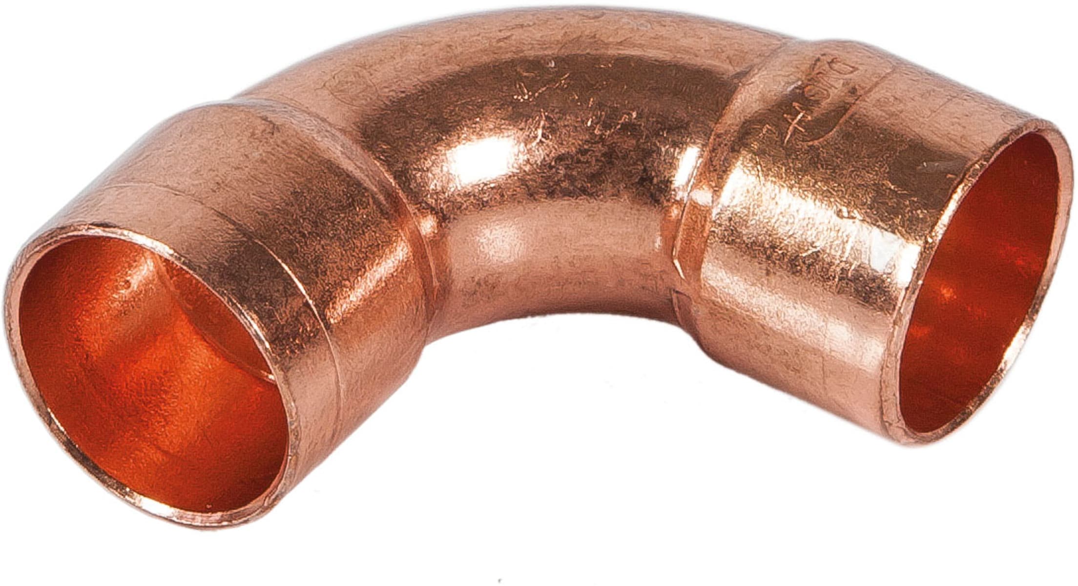 FANTON SRL - FME84082 CURVA 90° F/F D18MM IN RAME SATINATO