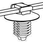 HELLERMANNTYTON Srl - HEE156-00154 FASCETTA FISSAGGIO A PINO T50SFT6LG1SD
