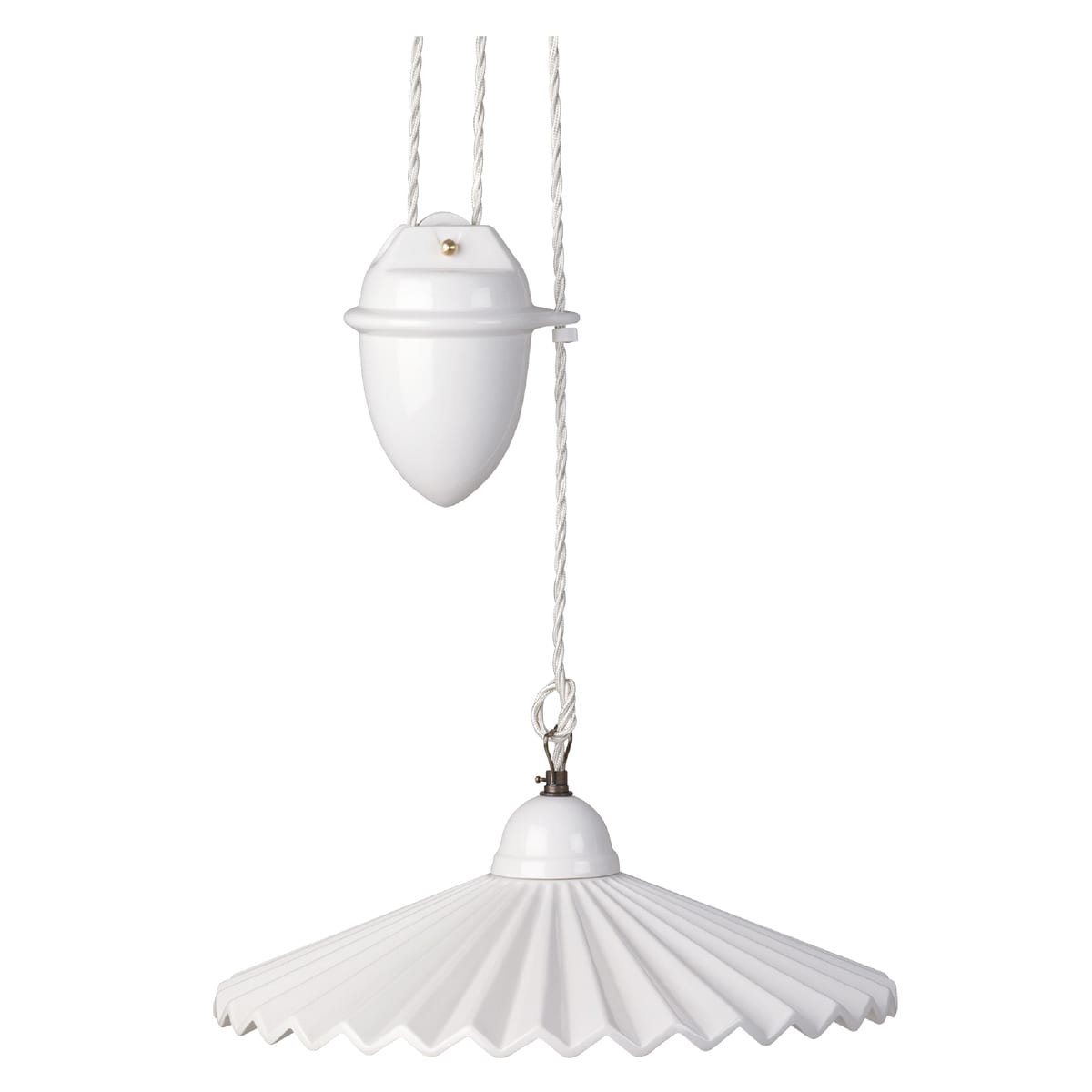 FANTON SPA - FME84145 LAMPADARIO SALISCENDI+PIATTO SMERL. BI