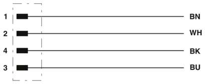 PHOENIX CONTACT - PHC1425095 SAC-4P- 5,0-PVC/M12FSL CAVO POWER
