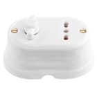 LE PROLUNGHE SAS - PRG8514 SERIE OVAL INTERR.+ PRESA 10/16A 250V