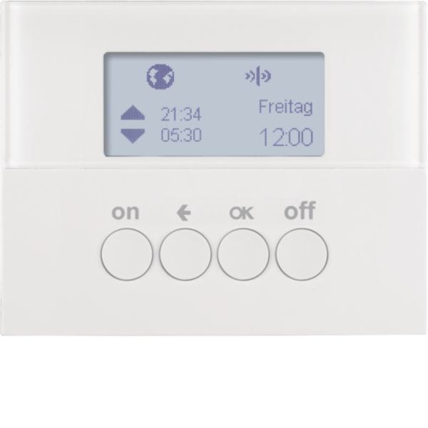 BERKER - BRK85745279 OROLOGIO RADIO KNX QUICKLINK K1 BIA.POL.