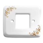 LE PROLUNGHE SAS - PRG8652 PLACCA DECORO FIORI ORO LINEA AMICA