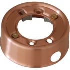 LE PROLUNGHE SAS - PRG8737 BASE PORTAFRUTTO 1FORO D.20 MM RAME SAT.