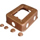 LE PROLUNGHE SAS - PRG8739/20-A BASE PORT.6FORI ALTA 4.5CM R.SAT.DIAM.20