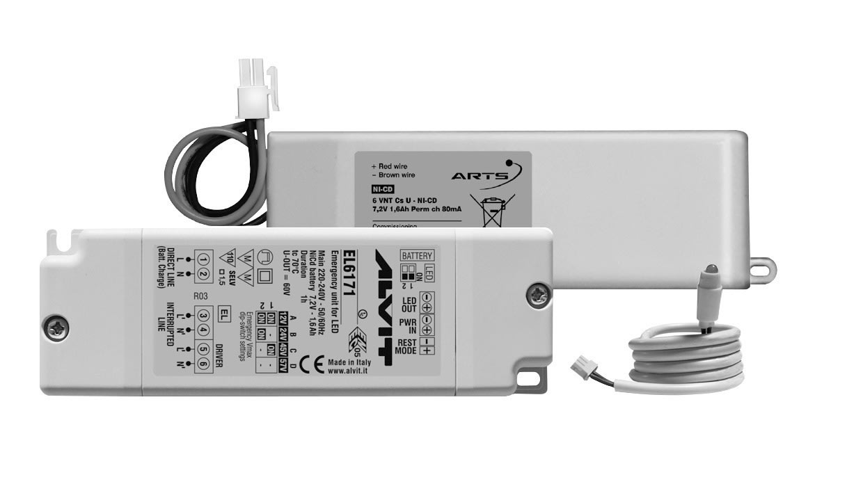 LINEA LIGHT (ILED) - ILDKIT0014 Emergency light kit - Universal C.C. 9-57V 350-60mA / Universal C.V. 24V 2000mA