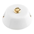 LE PROLUNGHE SAS - PRG8744 PULSANTE TASTO OTTONATO 6A RAME