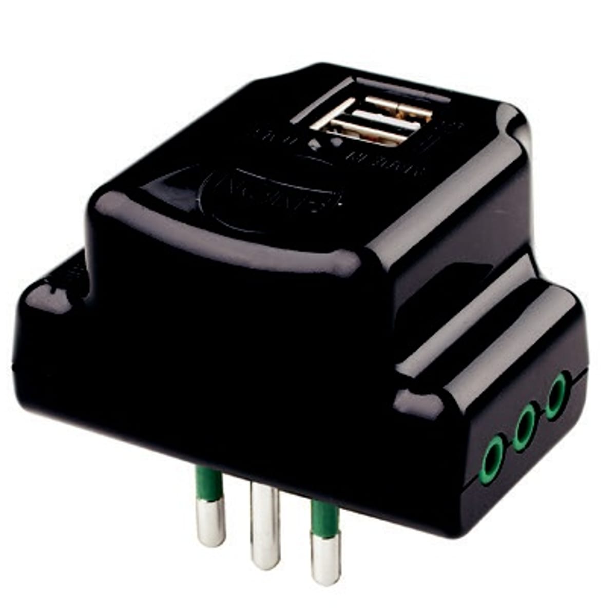 FANTON SRL - FME87801 ADATT.DA S11 A 3P11+2USB PIATTO       NE