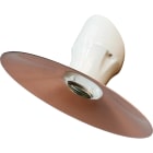 LE PROLUNGHE SAS - PRG8794/LRS SPOT PORC.45 E27+P.LISCIO R/SATIN. D.22