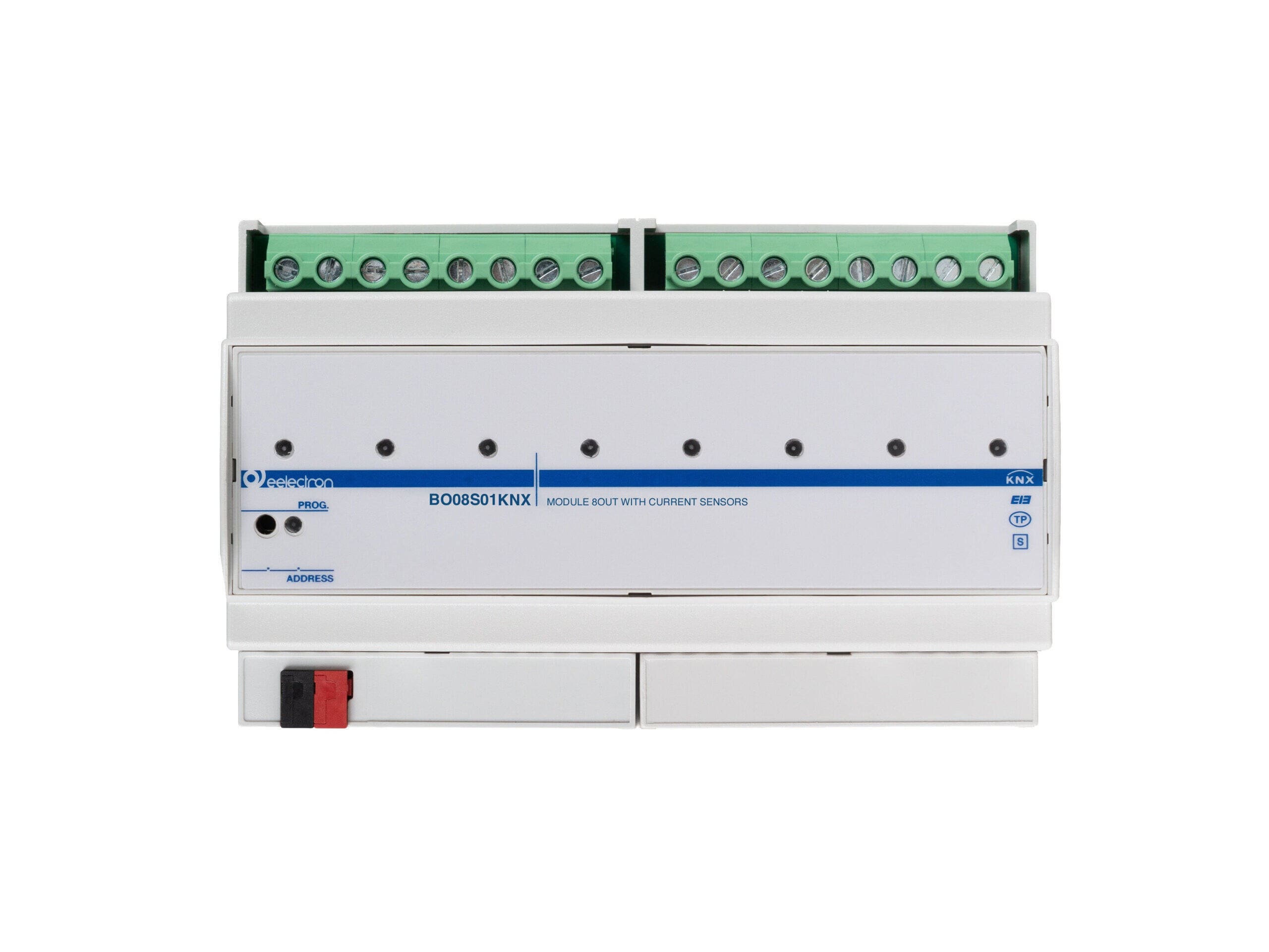 EELECTRON SPA - EEXBO08S01KNX MODULO DIN UNIV 8 OUT 20A+SENSORI CORREN