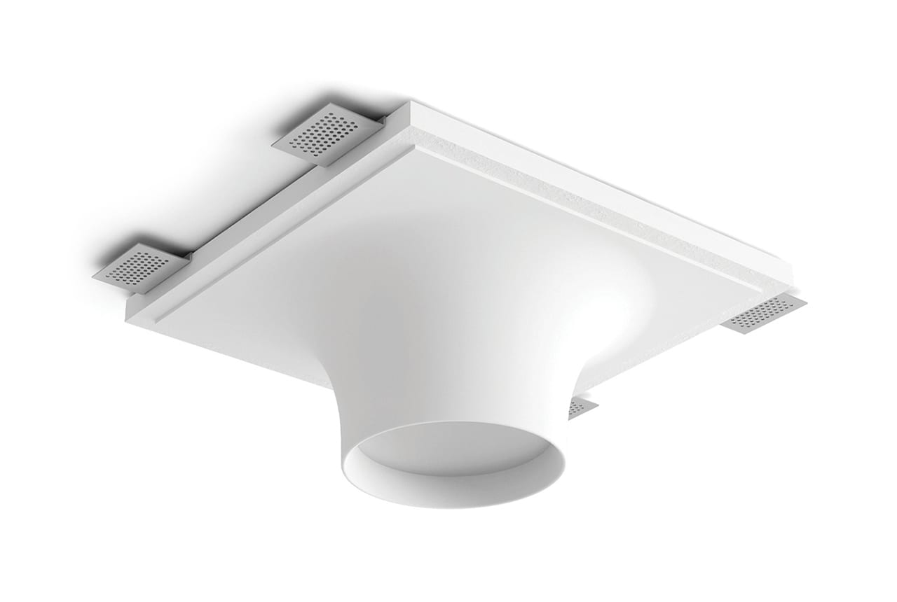 BELFIORE SRL - NVT8935A-3009 Plafoniera in CRISTALY con parte elettrica a LED a incasso a plafone dal design moderno con diffusore da soffitto, luce monoemis