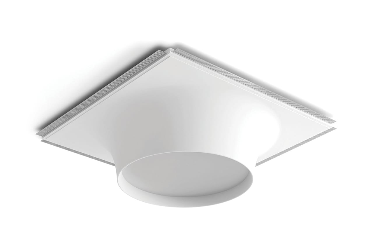 BELFIORE SRL - NVT8935C-4015 Plafoniera in CRISTALY con parte elettrica a LED a incasso a plafone dal design moderno con diffusore in vetro da soffitto, luce