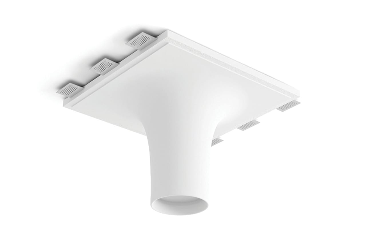 BELFIORE SRL - NVT8935D-4008 Plafoniera in CRISTALY con parte elettrica a LED a incasso a plafone dal design moderno con diffusore da soffitto, luce monoemis