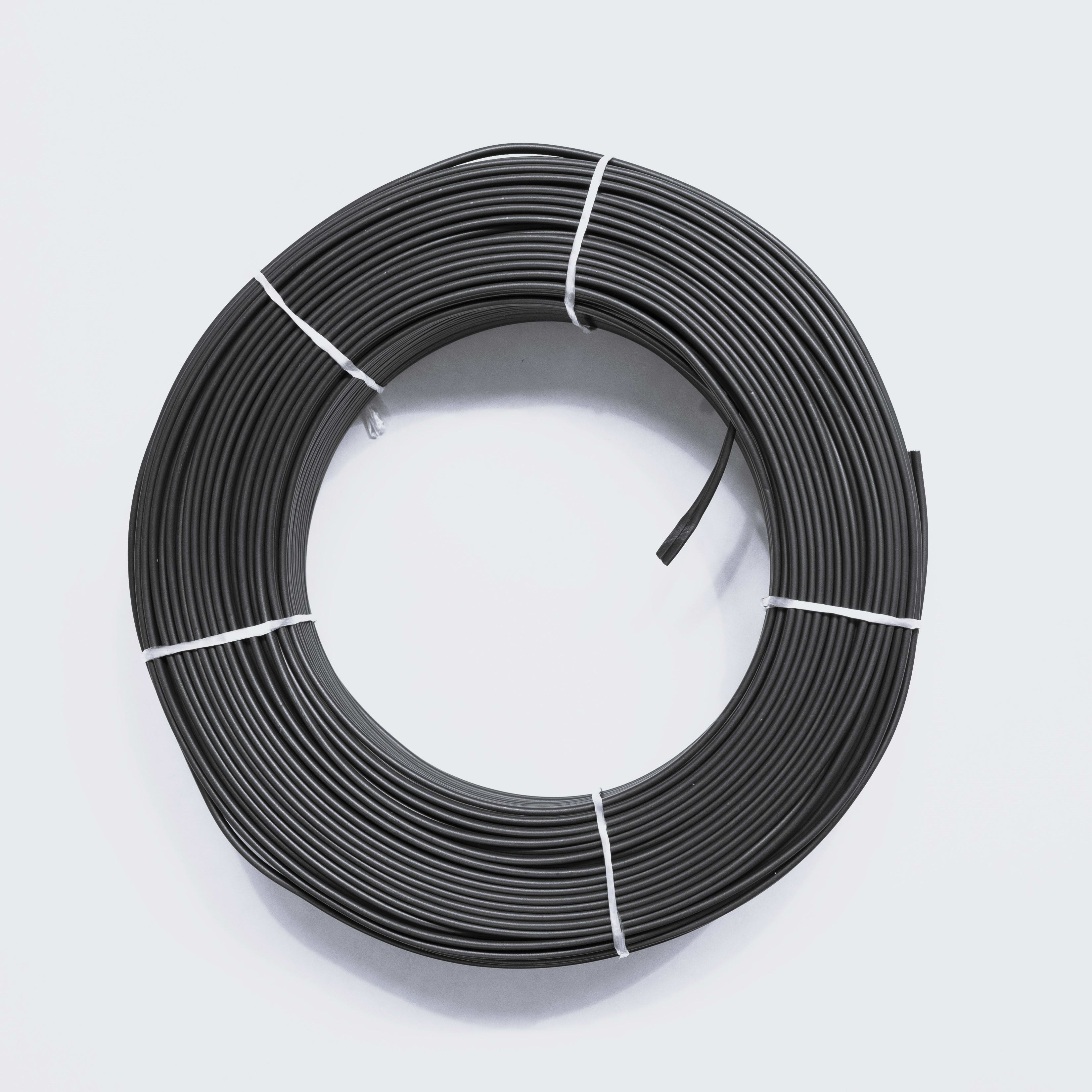 LE PROLUNGHE SAS - PRG8980/N PIATTINA C/S 2X0.50 NERO - MT.100