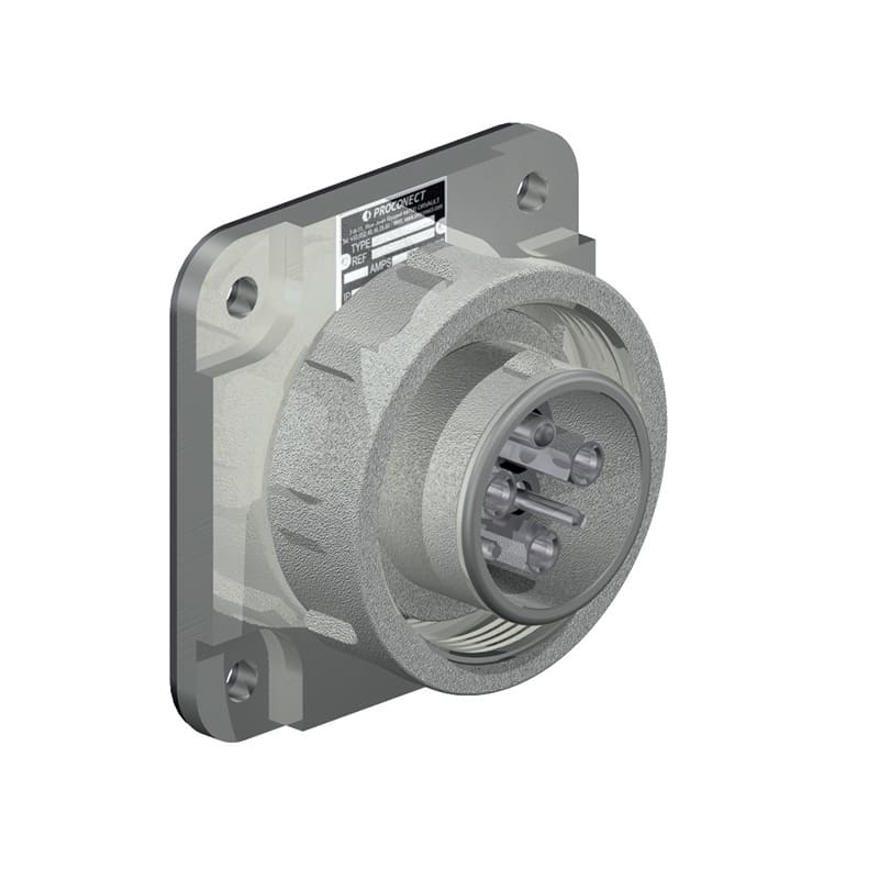 SCAME PARRE SPA - SCA899.AS2AR370 SPINA DA INCASSO 250A 3P+T IP67 1000V