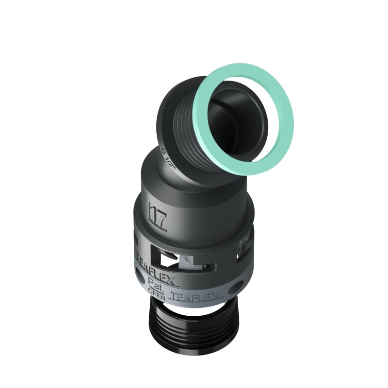 TEAFLEX - TEA8BBF17G03 CURVA 45?IP68 BF17   1/2NERO