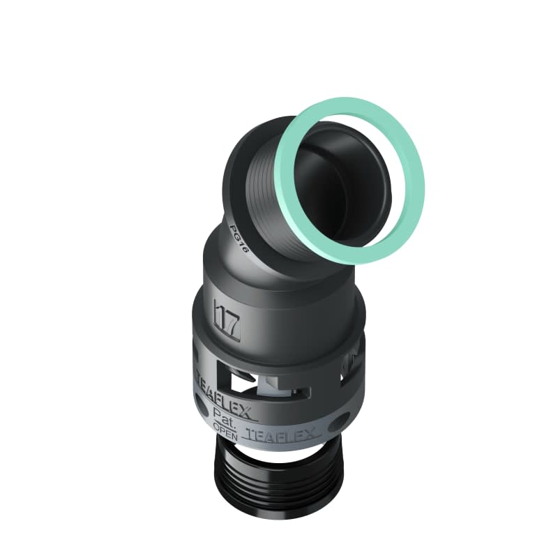 TEAFLEX - TEA8BBF17P16 CURVA 45?IP68 BF17 PG16 NERO