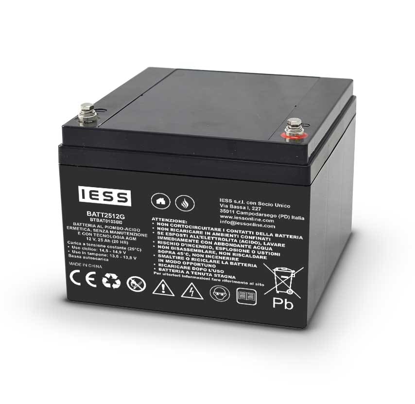 IESS SRL - EAABATT2512G BATTERIA AGM 25AH-12V.