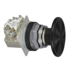 SCHNEIDER ELECTRIC - SNR9001KR25BH13 Pulsante Ø30 - lunetta metallo - testa a fungo Ø57mm - nero - 1NC/NO
