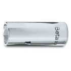 BM SPA - BMM009000185 Chiavi a bussola con attacco quadro femmina 1/4", tipo lungo bocca esagonale, cromate