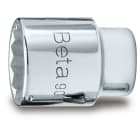 BM SPA - BMM009000166 Chiavi a bussola con attacco quadro femmina 1/4" bocca poligonale, cromate