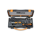 BM SPA - BMM009002963 Assortimento di 11 chiavi a bussola esagonali colorate, 20 inserti colorati per avvitatori e 7 accessori, in cassetta di lamiera