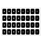 EELECTRON SPA - EEX9025ISF-3 FOGLIO ICONE-SET F-NERO-32 ICONE