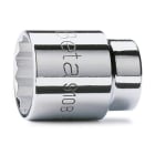 BM SPA - BMM009100113 Chiavi a bussola con attacco quadro femmina 3/8" bocca poligonale, cromate