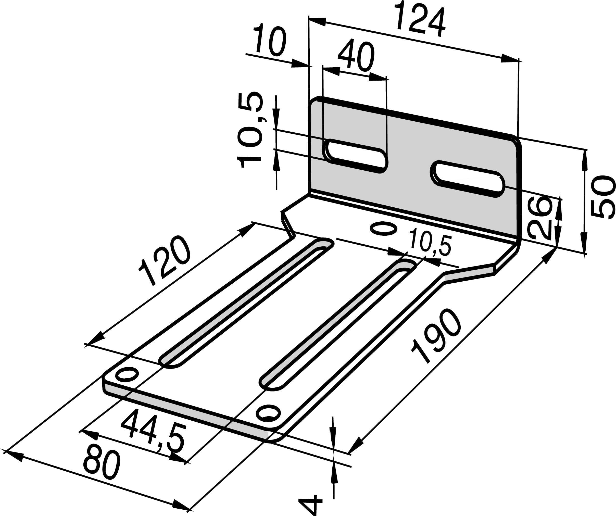 BFT (SOMFY) - MFY9129686 SUPPPORTO PARETE O SOFFITTO