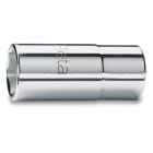 BM SPA - BMM009200639 Chiavi a bussola con attacco quadro femmina 1/2", tipo lungo bocca esagonale, cromate