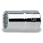BM SPA - BMM009200116 Chiavi a bussola con attacco quadro femmina 1/2" bocca poligonale, cromate