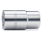 BM SPA - BMM009200336 Chiavi a bussola con attacco quadro femmina 1/2", tipo lungo bocca poligonale, cromate