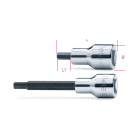 BM SPA - BMM009200428 Chiavi a bussola maschio esagonale con attacco quadro femmina 1/2" cromate - inserti bruniti