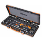 BM SPA - BMM009201797 Assortimento di 17 chiavi a bussola multimpronta, e 5 accessori in termoformato morbido, in cassetta di lamiera