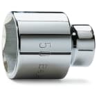BM SPA - BMM009280055 Chiavi a bussola con attacco quadro femmina 3/4" bocca esagonale, cromate