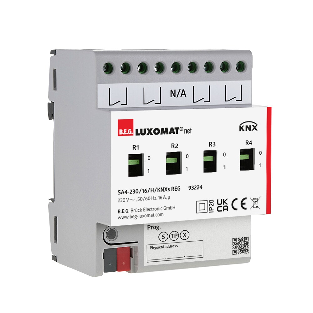 B.E.G. ITALIA SRL - BBH93224 SA4-230/16/H/ KNXS REG ATTUATORE 4 CH.16
