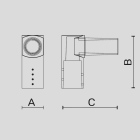 ARCLUCE SPA - ACL1099090X-12 ATTACCO T.PALO D60 ANG.90 SINGOLO