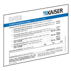 KAISER GMBH & CO. KG - KAI9473-91 TARGA DI CONTRASSEGNO PER PARTIZIONE