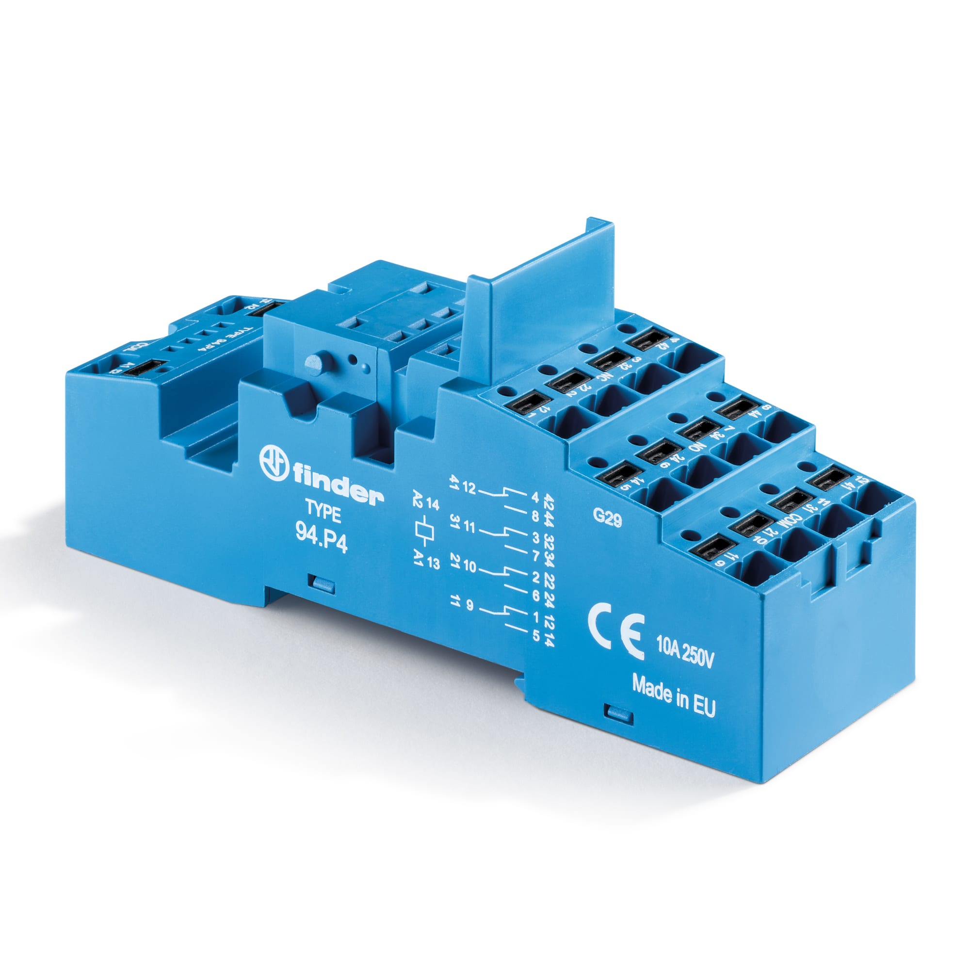 FINDER SPA - FIN94P47SMA ZOC.CON MORSETTI PUSH-IN 4P AP.FER.S.55