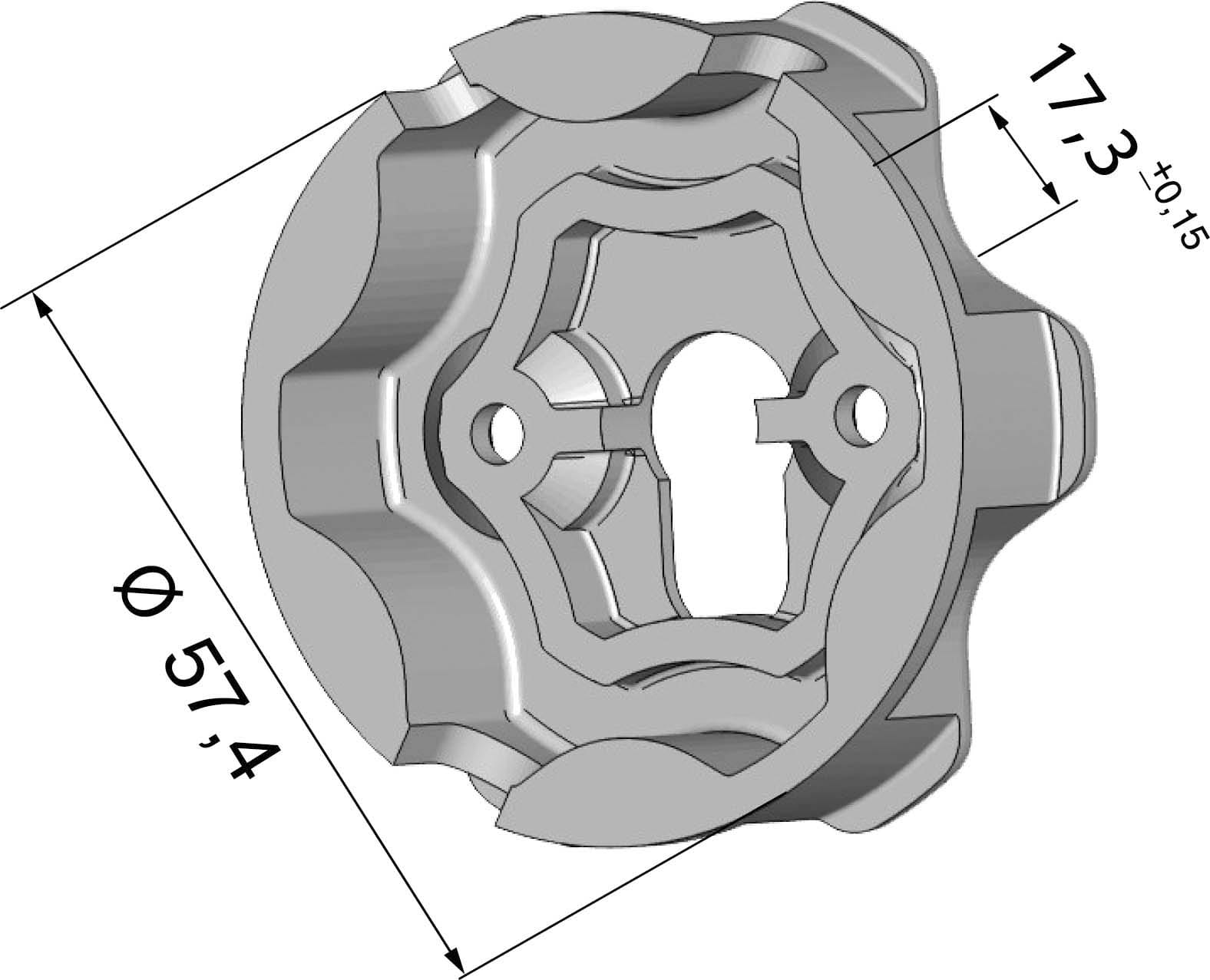 BFT (SOMFY) - MFY9500659 SUPPORTO DI TESTA LS40/LT50