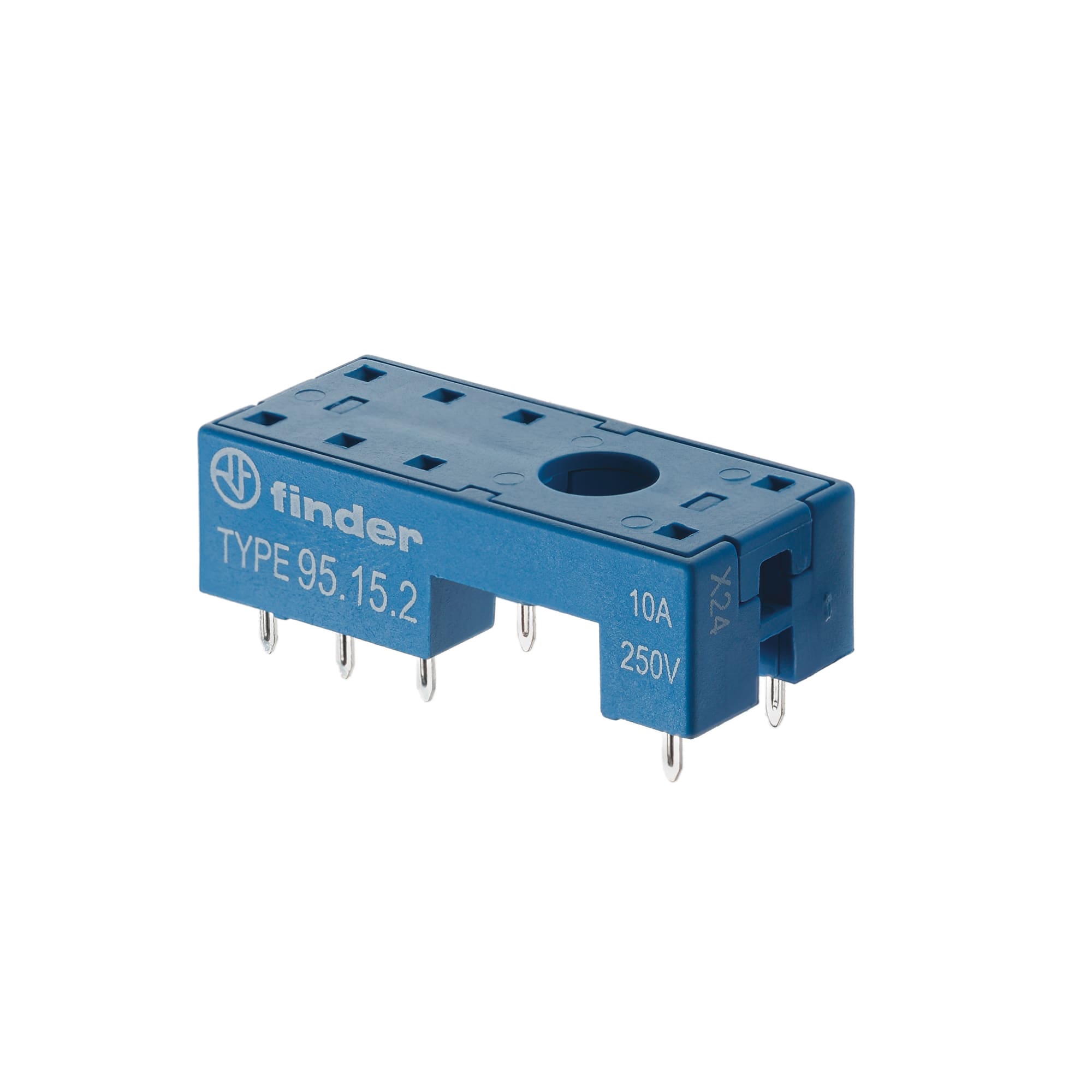 FINDER SPA - FIN951520SMA ZOCCOLO PER CIRCUITO STAMPATO 2P NERO S.