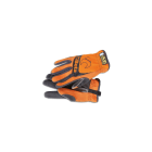 BM SPA - BMM095740203 Guanto da lavoro, con polsino elastico elasticizzato, pollice ed indice rinforzati, in pelle sintetica che consente l\'uso di dispositivi touchscreen