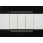 URMET SPA - UTD10903.B.54 PLACCA MET NERO UNIVERSO 3M